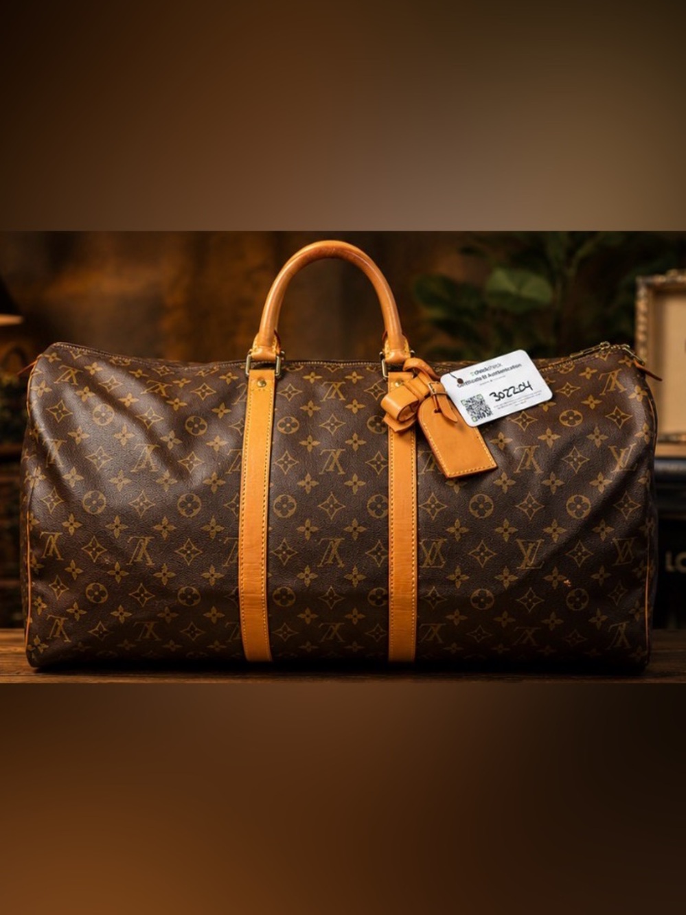 Louis Vuitton Keepall 60 Monogram Canvas Travel Bag-Certificate of Authenticity